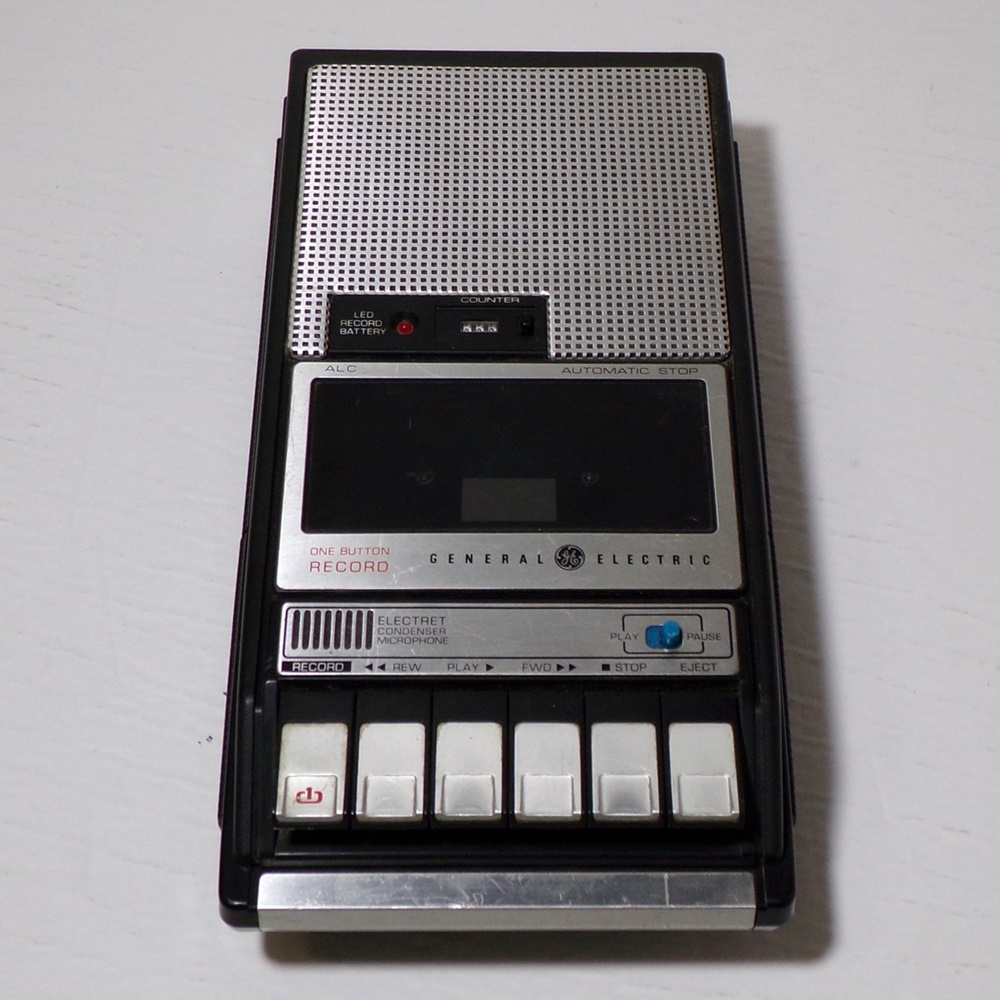 General Electric 35121B portable cassette recorder